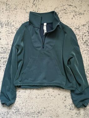Lululemon Teal Half-Zip Pullover Sweatshirt